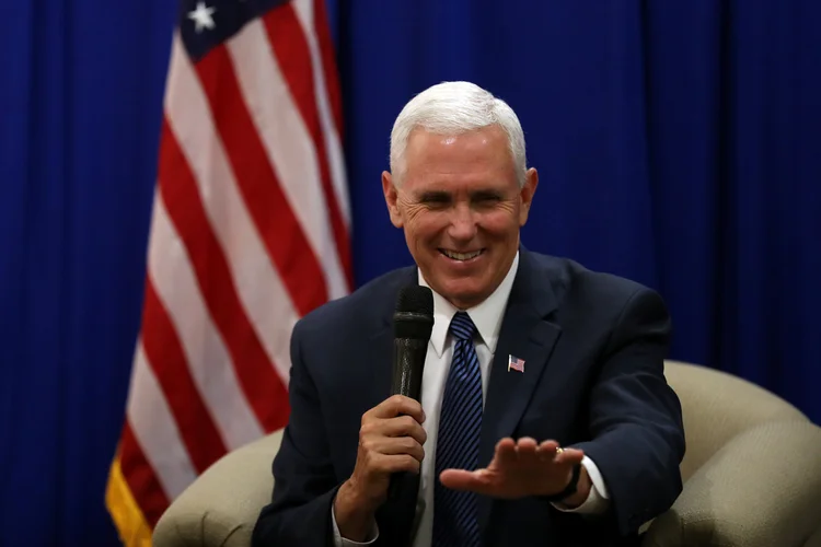 Mike Pence: "uma das maiores ameaças que enfrentamos é a ascensão e a disseminação do terrorismo" (Mast Irham/Reuters)