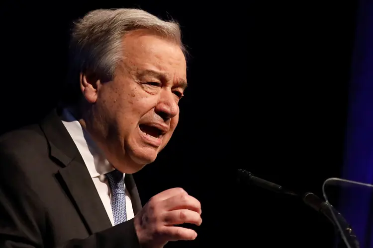 Guterres: "A mensagem é simples: o trem da sustentabilidade deixou a estação. Entre nele ou fique para trás" (Brendan McDermid/Reuters)