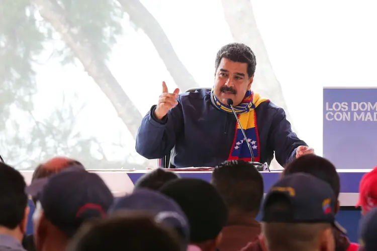 Nicolás Maduro: segundo o presidente, as sanções buscam "asfixiar" a Venezuela (Miraflores Palace/Handout/Reuters)