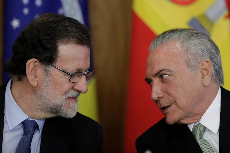 Encontro: Temer destacou que o investimento espanhol teve dois grandes momentos no Brasil (Ueslei Marcelino/Reuters)