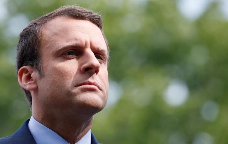 Macron: "Nada está vencido. Minha batalha é derrotar Marine Le Pen", disse Macron (Christian Hartmann/Reuters)