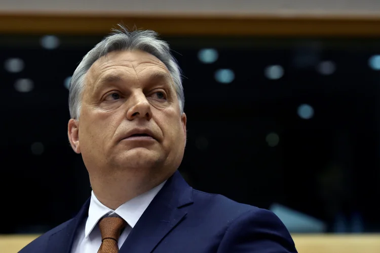 Viktor Orbán: mudanças legislativas que poderiam levar ao fechamento da Universidade Centro-Europeia (Eric Vidal/Reuters)