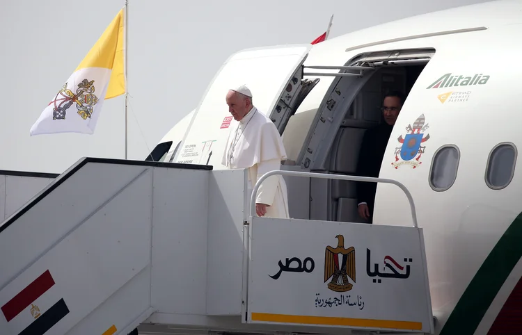 Papa Francisco no Egito: visita acontece em um momento doloroso para os coptas do Egito, a maior comunidade cristã do Oriente Médio (Alessandro Bianchi/Reuters)