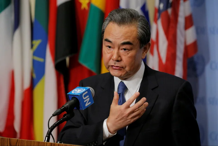 Wang Yi: O chefe da diplomacia chinesa chamou a oferta de "sensata e razoável" (Lucas Jackson/Reuters)