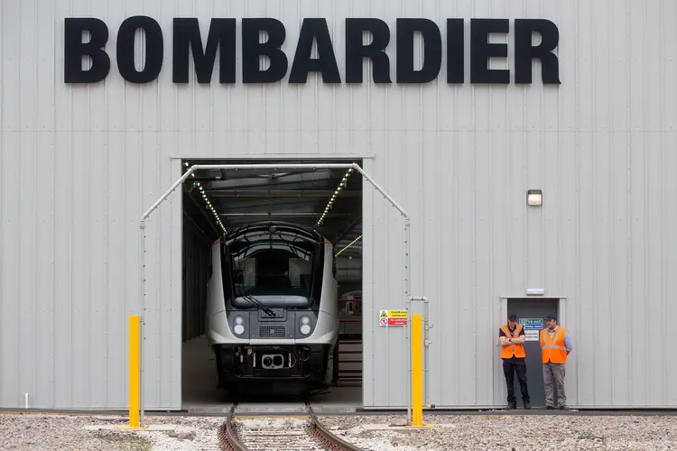 Bombardier: a Bombardier teria pouco mais de 50% das operações conjuntas de equipamentos rolante (Simon Dawson/Bloomberg)