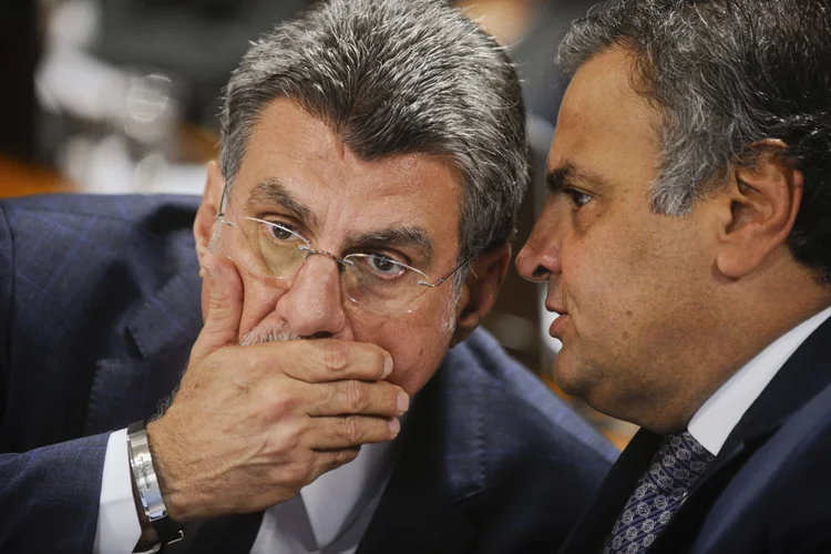 Jucá: "mais uma vez o Brasil vive um momento em que é preciso ter muita responsabilidade e tranquilidade", disse o senador (Marcos Oliveira/Agência Senado)