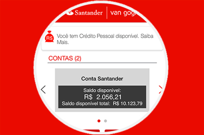 App do Santander agora pode ser usado sem cobrança de internet