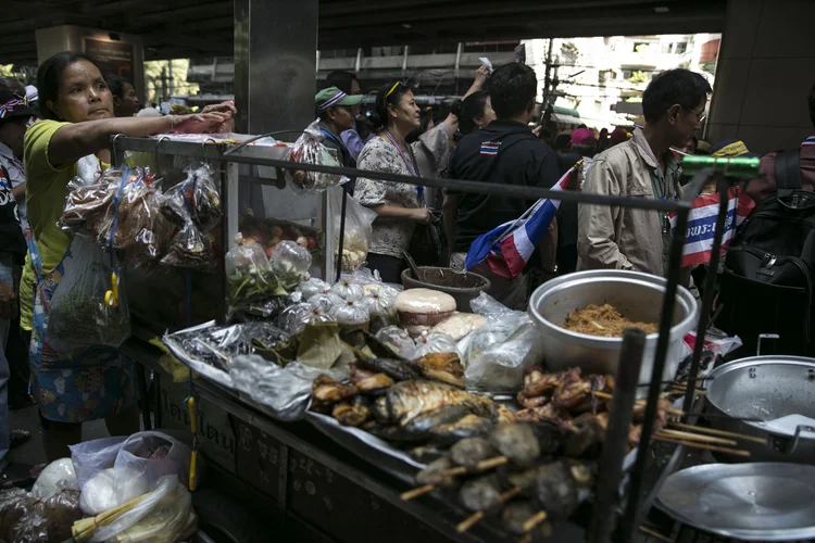 Comida de rua: para justificar a medida, as autoridades alegam a necessidade de recuperar as calçadas para o uso normal de transeuntes (Paula Bronstein/Getty Images)