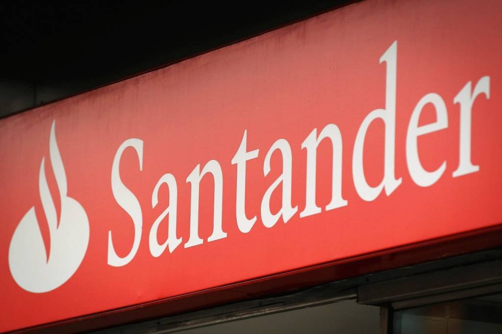 Placa do banco Santander (Dan Kitwood/Getty Images)