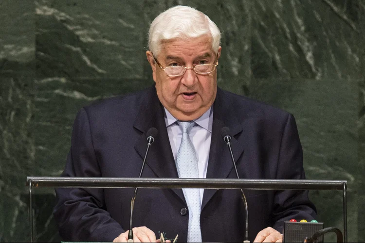 Walid Muallem: vários países ocidentais acusam o regime sírio de executar o suposto ataque químico que deixou 86 mortos (Andrew Burton/Getty Images)