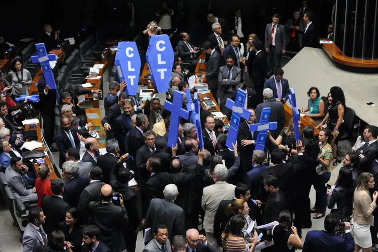 Aprovação da reforma trabalhista na Câmara dos Deputados (Luis Macedo/Agência Câmara)