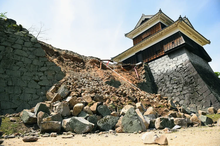 Kumamoto: o terremoto deixou 225 mortos (Masterpress/Getty Images)