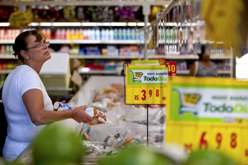 Supermercados: no acumulado dos primeiros quatro meses do ano, o setor acumula crescimento real de 0,5% nas vendas (Paulo Fridman/Bloomberg)