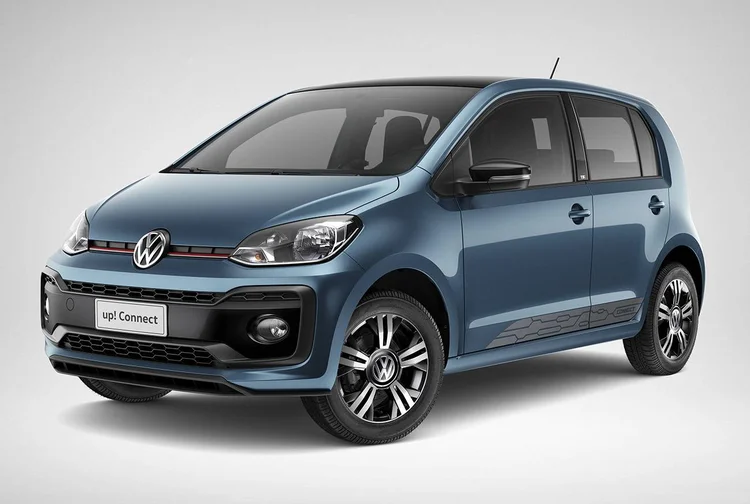 VW Up!: para-choques mais evidente aumentou as dimensões do subcompacto (Volkswagen/Divulgação)