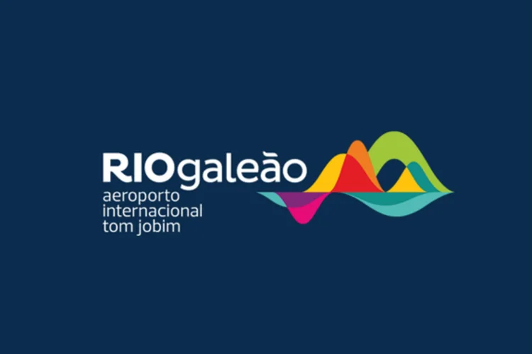 Logo do Aeroporto Internacional Tom Jobim: acusação de plágio por parte de designer (RIOgaleão/Divulgação)