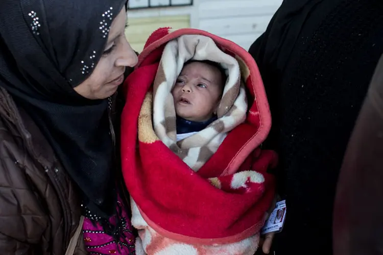 Maternidade: os ataques contra hospitais são frequentes na Síria, palco de um conflito desde março de 2011 (Chris McGrath/Getty Images)