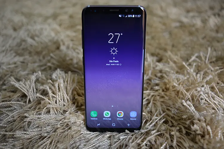 Galaxy S8: gadget custa 3.999 reais (Lucas Agrela/Site Exame)