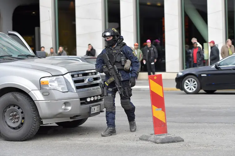 Suécia: as autoridades recomendaram aos cidadãos que evitem o centro da capital (TT News Agency/Reuters)