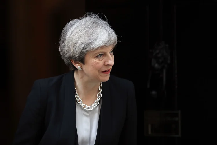 Theresa May: "decisões sobre o que o presidente Trump discute com qualquer um que ele recebe na Casa Branca é um assunto do presidente Trump" (Dan Kitwood/Getty Images)