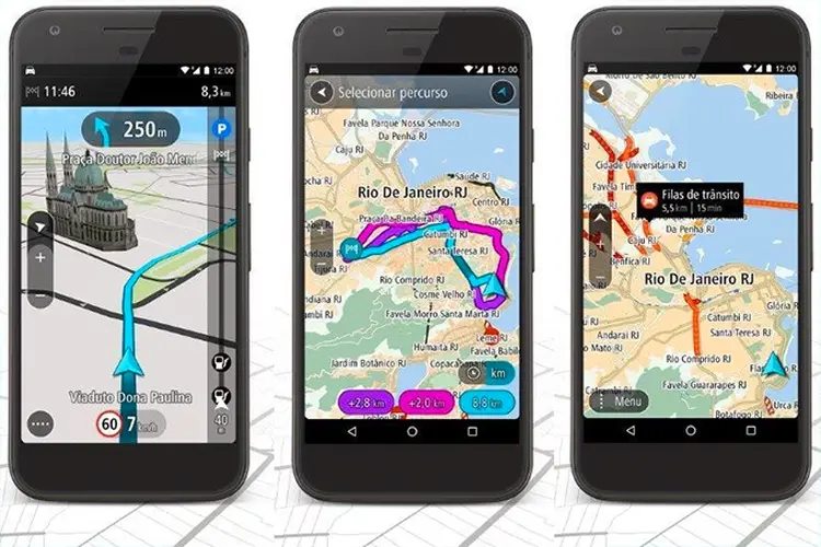 App: TomTom Go tem navegação por voz e mostra prédios em 3D (Google Play Store/Reprodução)