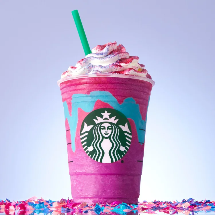 Frappuccino Unicórnio da Starbucks (Starbucks/divulgação/Divulgação)