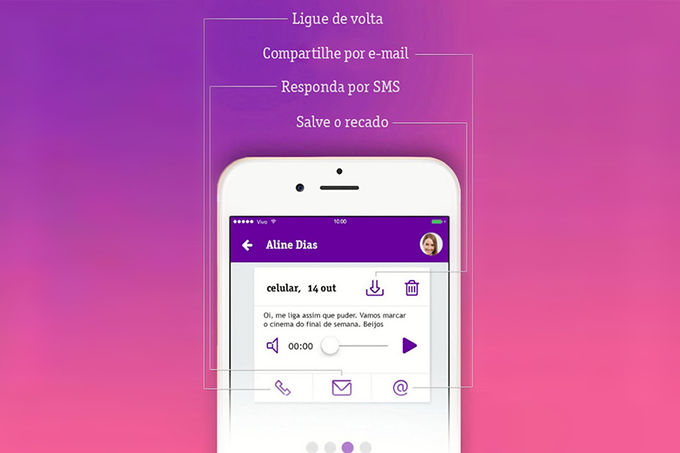 App da Vivo transforma as mensagens da sua caixa postal em texto