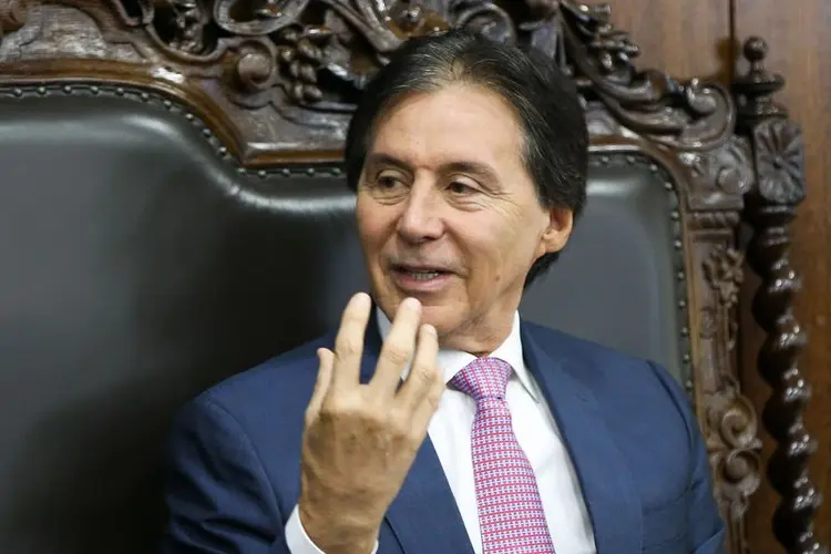 Eunício avalia que o processo contra Temer na Câmara "não interfere em absolutamente nada as votações" do Senado ((Marcelo Camargo/Agência Brasil/Agência Brasil)
