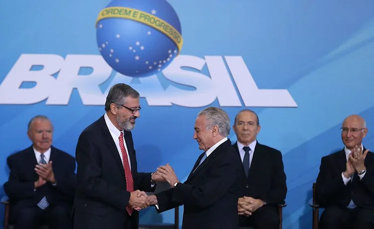 Torquato Jardim e Michel Temer: Torquato assume o ministério após comandar o ministério da Transparência (Valter Campanato/Agência Brasil/Agência Brasil)