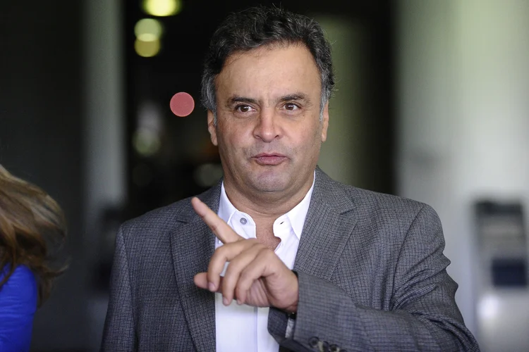 Aécio Neves: o nome do senador não constará mais nos painéis de votação (Edilson Rodrigues/Agência Senado)
