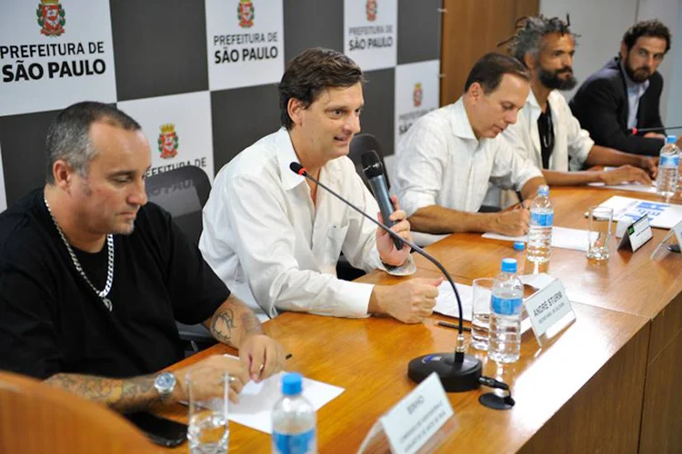 André Sturm: o secretário ameaçou o ativista Gustavo Soares ao dizer "vou quebrar a sua cara" (Facebook/Reprodução)