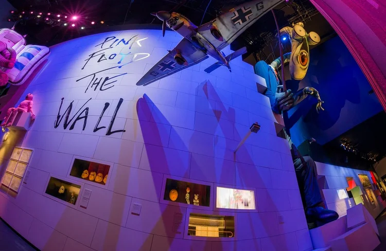 Exposição sobre Pink Floyd, em Londres (Victoria and Albert Museum/Divulgação)