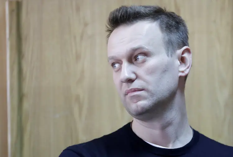 Alexei Navalny: o político assegura que o processo tem sido um complô do Kremlin, e nega qualquer irregularidade (Tatyana Makeyeva/Reuters)