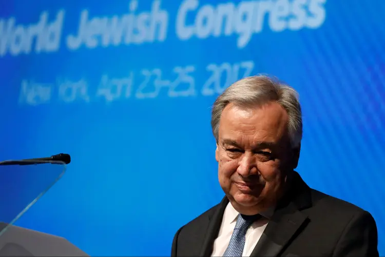 Guterres: "Precisa-se de talento e tem talento", disse Trump (Brendan McDermid/Reuters)