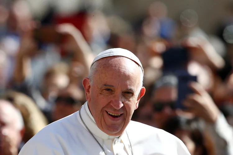 Papa Francisco: o pontífice abençoou o casal (Tony Gentile/Reuters)