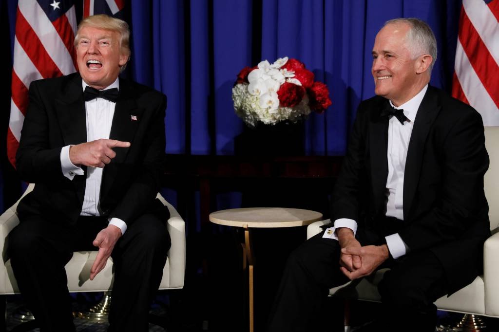 Reunião minimiza divergências entre Trump e premiê australiano