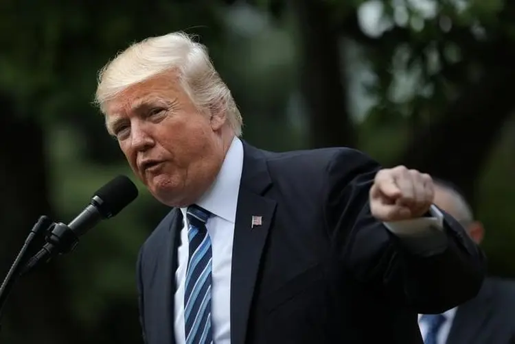 Trump: "Inclusive meus inimigos disseram que não há conluio. Não conluio", disse Trump (Carlos Barria/Reuters)