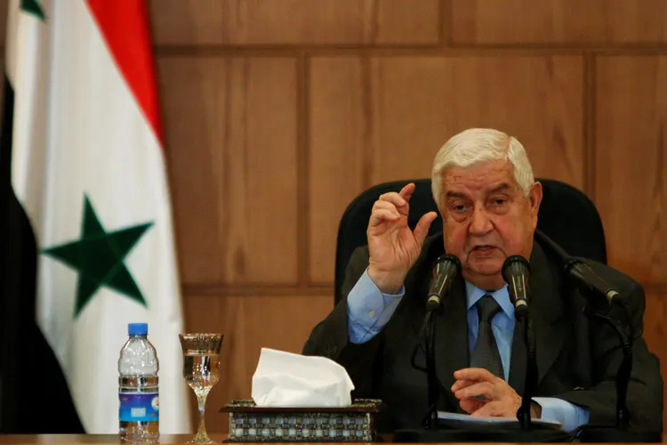 Walid al-Moualem: ministro sírio disse que um processo separado de negociações de paz sob os auspícios da ONU em Genebra não está progredindo (Omar Sanadiki/Reuters)