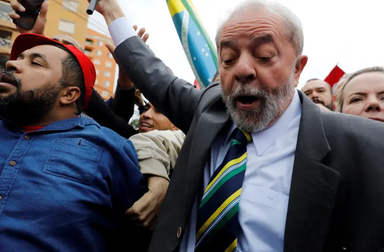 Lula: esta é a primeira vez que o petista e Moro estarão frente a frente (Nacho Doce/Reuters)