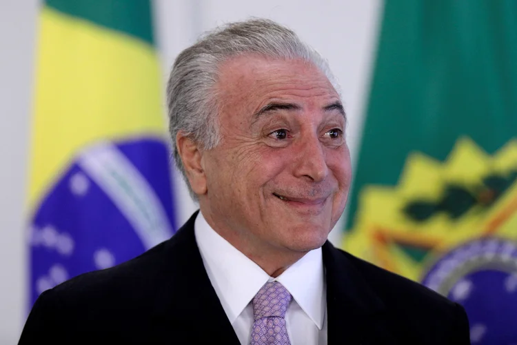 Michel Temer: em discurso durante reunião ministerial, o presidente voltou a defender as reformas trabalhista e da Previdência (REUTERS/Ueslei Marcelino/Reuters)