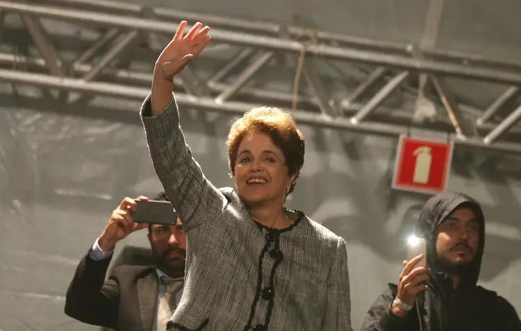 Ex-presidente Dilma Rousseff em Curitiba, dia 10/05/2017 (Paulo Whitaker/Reuters)