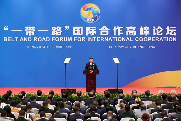 Evento: o fórum reuniu chefes de Estado e de governo de países como China, Rússia, Espanha (Jason Lee/Reuters)