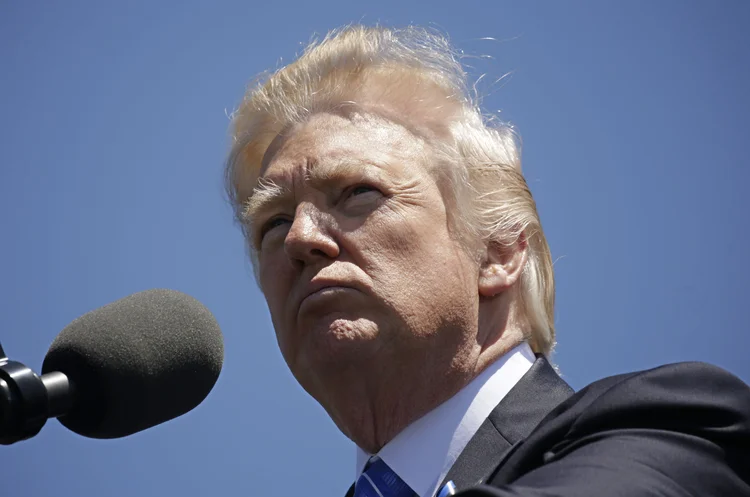 Donald Trump: os dois líderes abordaram o problema norte-coreano durante a reunião (Reuters/Reuters)