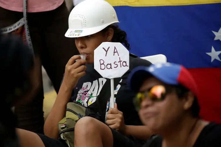 Venezuela: o ministro venezuelano citou o caso do jovem Paúl Moreno, que morreu atropelado durante protesto (Marco Bello/Reuters)