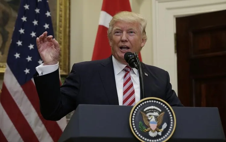 Trump: em sua fala, Erdogan parabenizou Trump pela "vitória legendária" nas eleições (Kevin Lamarque/Reuters)