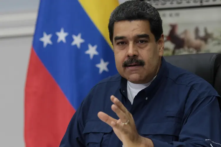 Nicolás Maduro: o presidente mostrou o fracasso da paralisação cívica convocada pela oposição (Miraflores Palace/Handout/Reuters)