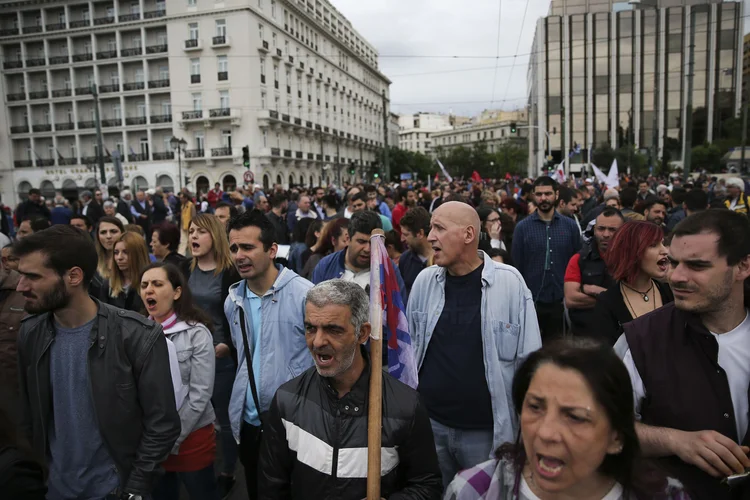 Greve geral na Grácia: mobilização foi convocada pelos principais sindicatos do país (Costas Baltas/Reuters)