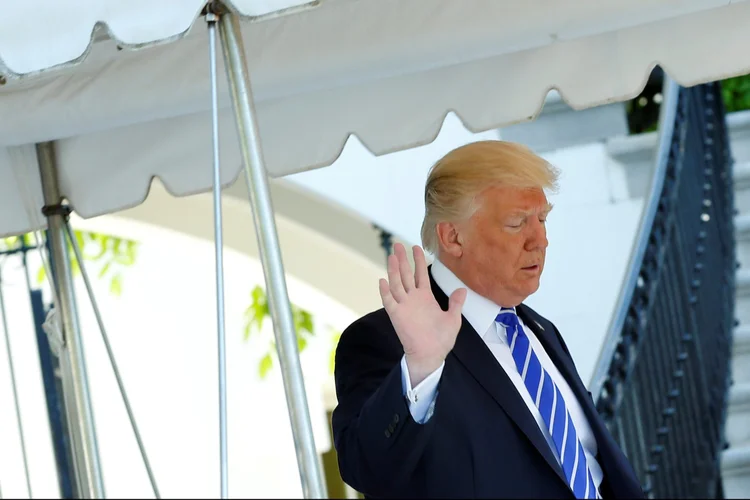 Donald Trump: ele optou por fazer críticas veladas aos que o criticam (Yuri Gripas/Reuters)