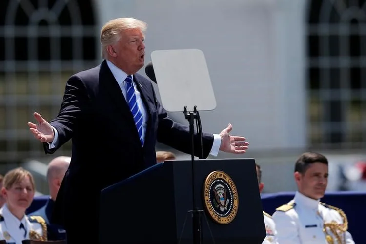 Trump: "Fortalecerei nossas amizades e buscarei novos aliados, mas só aqueles aliados que nos ajudem, não os que querem só se beneficiar" (Brian Snyder/Reuters)