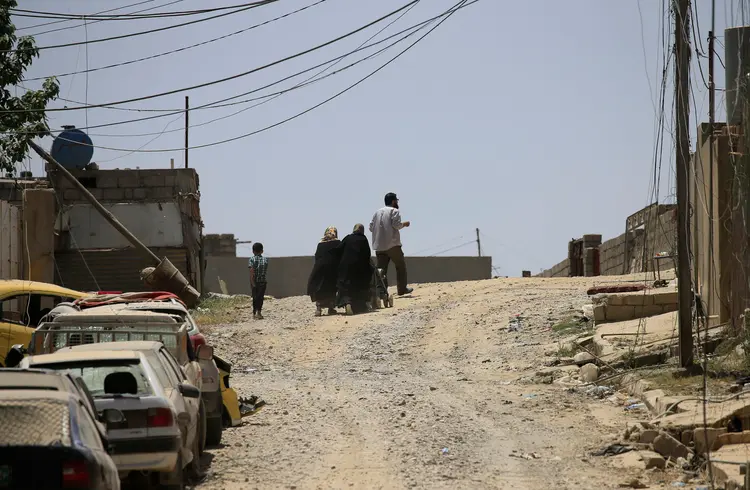 Mosul: os dados incluem 500 mil iraquianos que fugiram de bairros do oeste da cidade (Alaa Al-Marjani/Reuters)