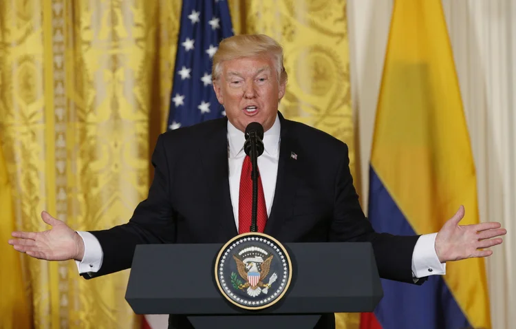 Trump: "Uma Venezuela estável e pacífica está no interesse de todo o hemisfério. Os EUA estão do lado de todos que desejam ser livres em nosso grande continente" (Kevin Lamarque/Reuters)